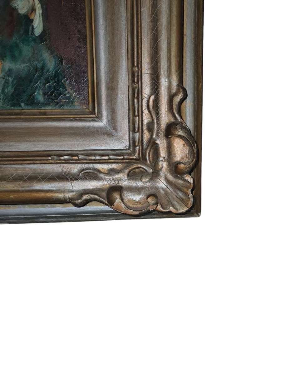 Antique "Still life with fruits" oil painting