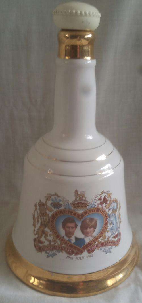 Prince Carles and Diana Whiskey Bottle