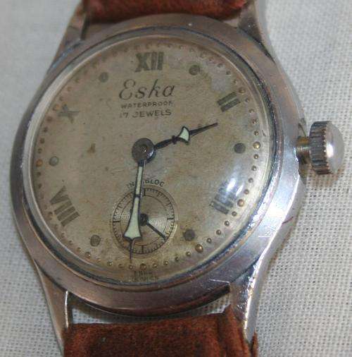 BEAUTIFUL VINTAGE ESKA 17 JEWELS WRIST WATCH