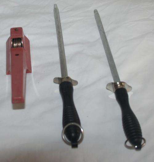 COLLECTION OF THREE VINTAGE KNIEFE SHARPENERS