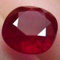 1.58ct CUSHION CUT BLOOD RED RUBY