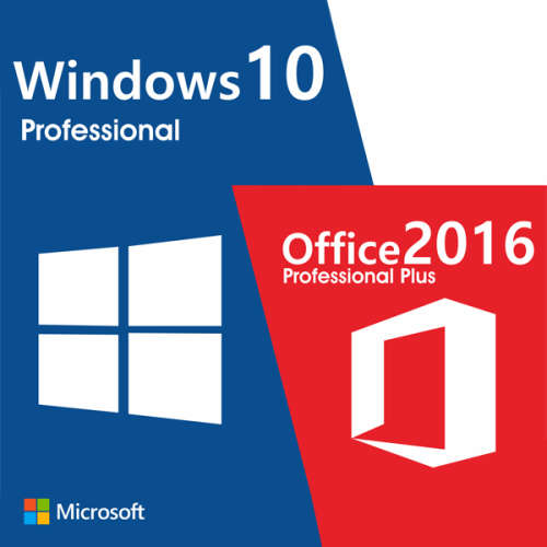 Microsoft Bundle - Windows 10 Pro And Office 2016 Professional Plus - Genuine And New License Key