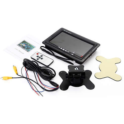 7 Inch LCD Color Screen - 2 Channel Video Input / DVD / Rearview Monitor