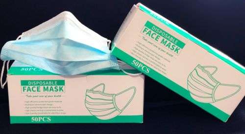 3 PLY DISPOSABLE FACE MASKS GB/T 32610-2016 (pack of 50 blue)