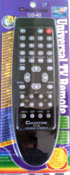 GOLDSTONE GS-40 UNIVERSAL TV REMOTE CONTROL