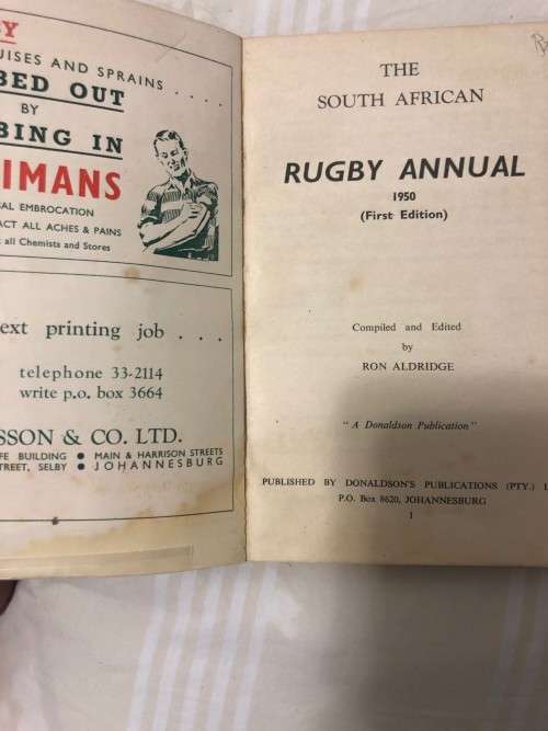 1950 South African Rugby Annual
