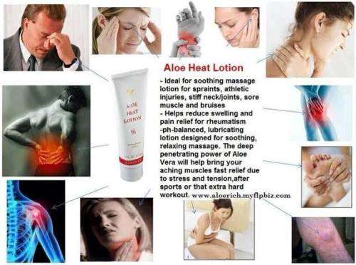 *BODY ACHES SOOTHED* Forever Living Aloe Heat Lotion