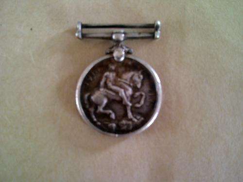 SILVER WW1 1914-1918 MINITURE MEDAL