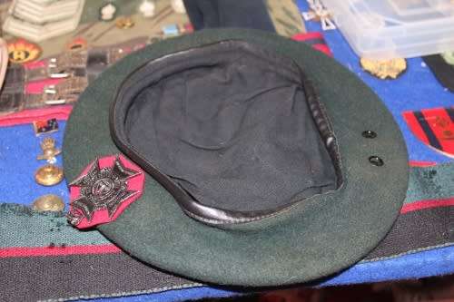 Rhodesia Regiment Beret complete with Badge and Backing Cloth