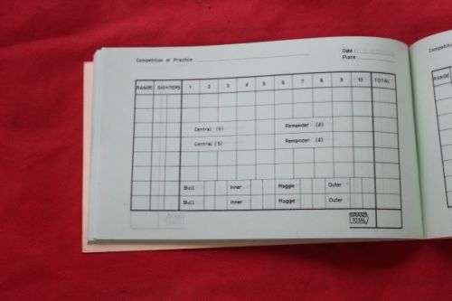 Rhodesian Service Score Book Shooting