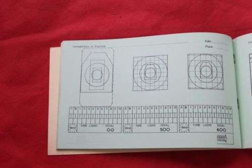 Rhodesian Service Score Book Shooting