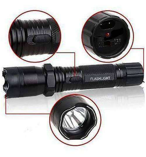 1101 Torch With Taser Strong Light Self Defence Flashligh// Wholesale from 6 Pieces