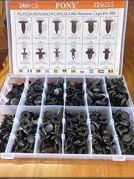 Auto Retainer Fastener Clips 280 Piece Kit