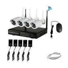 HD 4 Channel 4G Wireless IP Camera CCTV Security Surveillance System NVR KIT ANDOWL BRAND