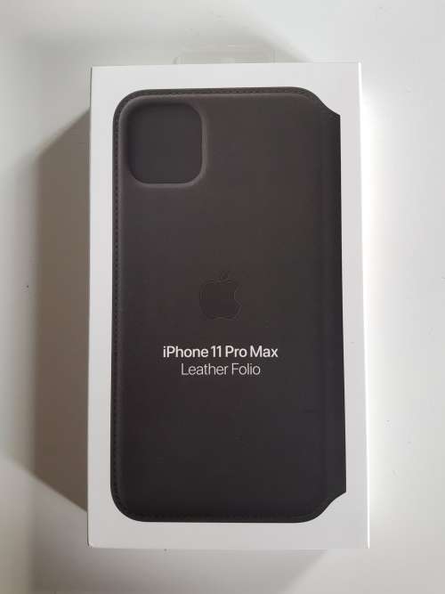 Apple - iPhone 11 Pro Max Leather Folio - Black