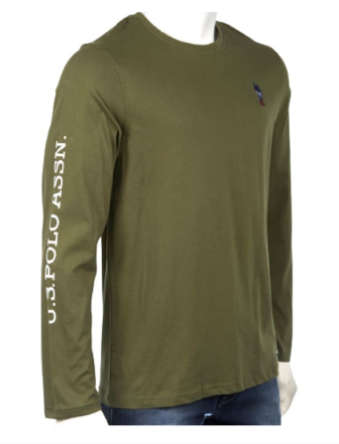 USPA CREW NECK LONG TEE (S)