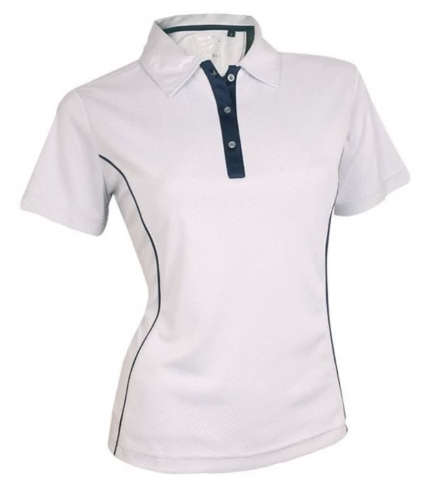 Ernie Els Ladies Ash White Maslow Polo (M)