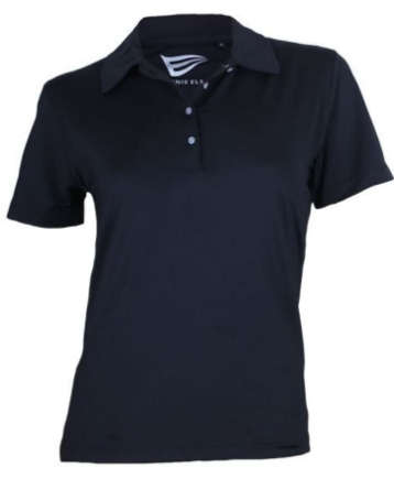 Ernie Els Ladies SOLID BLK Polo (M)