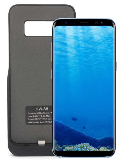 Samsung S8 PLUS JLW Charging Case 6500mAh  Black