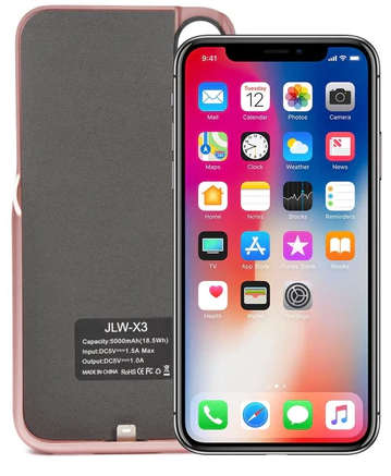 Iphone X Charging Case 5000mAh - Rose Gold