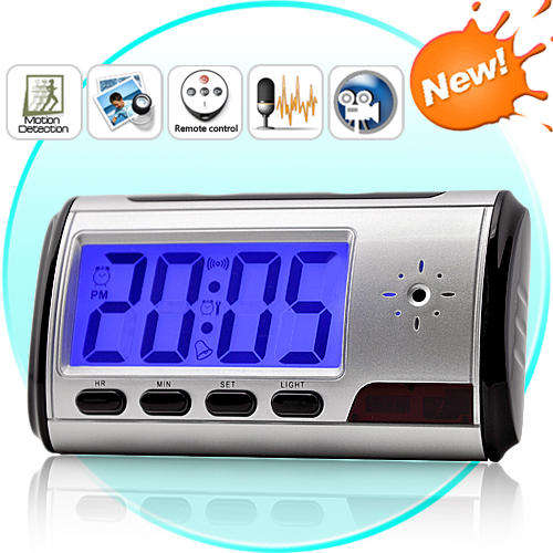 Wireless Spy Clock with Motion Detection