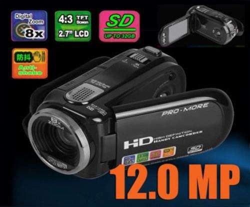 12.0MP HD 720P 2.7"TFT LCD Digital Video Camcorder