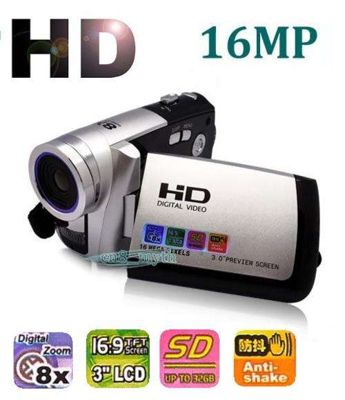 3" TFT LCD 16MP HD 720P Digital video Camera
