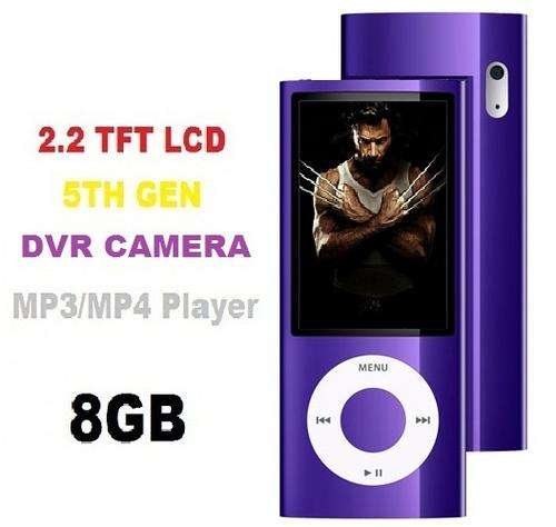 8GB 5th Gen DVR Camera Mp3, Mp4 Player PLUS FREE SILICON SLEEVE!!! (BLUE)