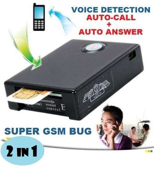 NEW!!! 2 in 1 GSM SUPER SPY 2-WAY LISTENING BUG