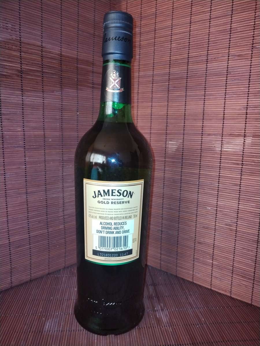 APPRECIATING DISCONTINUED JAMESON GOLD RESERVE WHISKEY