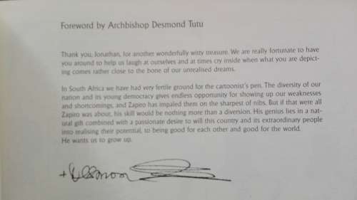 ZAPIRO The Hole Truth Foreword by Archbiship Desmond Tutu 1997