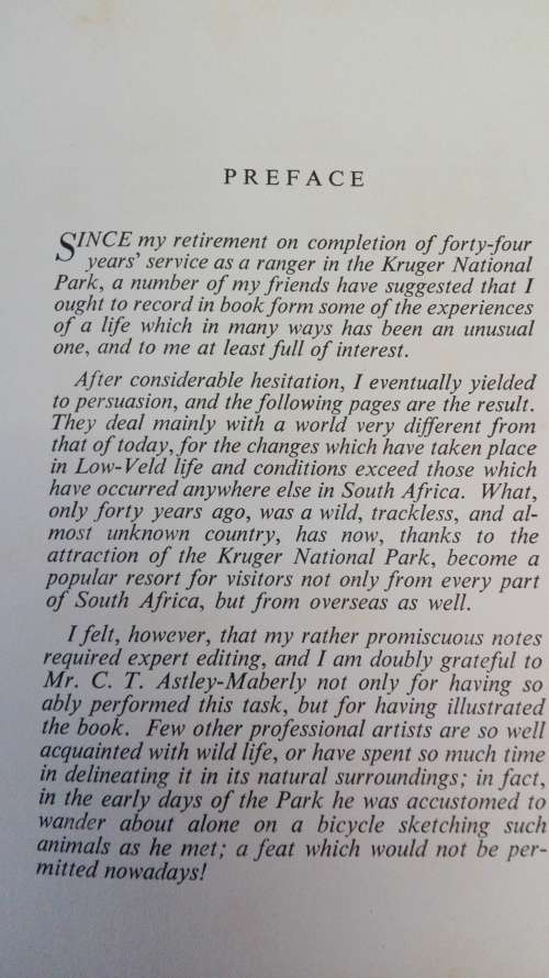 MEMORIES OF A GAME RANGER by HARRY WOLHUTER