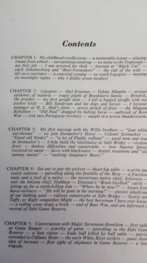 MEMORIES OF A GAME RANGER by HARRY WOLHUTER