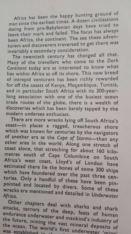 UNDERWATER AFRICA by AL J VENTER