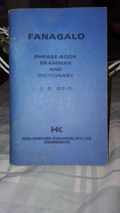 FANAGALO Phrase Book Grammar and Dictionary J D BOLD