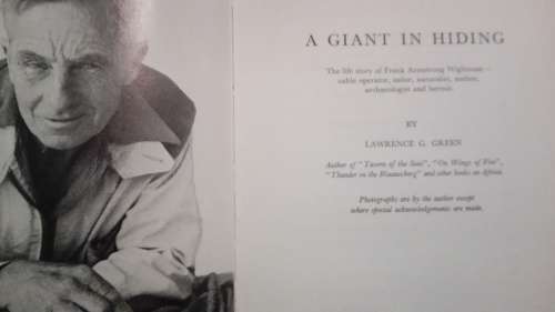 A GIANT IN HIDING by LAWRENCE GREEN First Edition