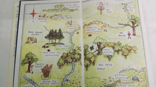 2 Books WINNIE THE POOH A A MILNE and WIND IN THE WILLOWS KENNITH GRAHAME