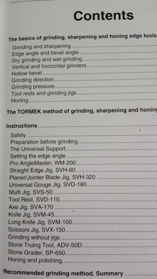 WATER COOLED GRINDING AND SHARPENING OF EDGE TOOLS BY TORGNY JANSSON ( metelwork /engineering  )