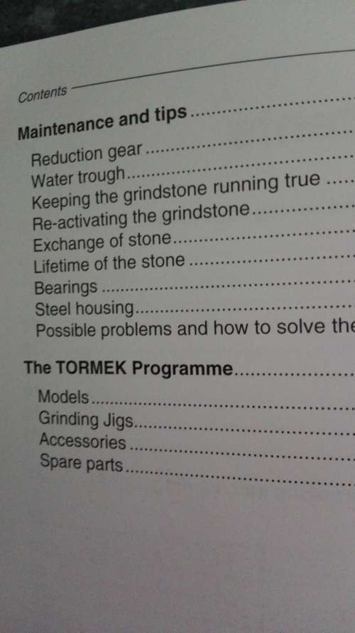 WATER COOLED GRINDING AND SHARPENING OF EDGE TOOLS BY TORGNY JANSSON ( metelwork /engineering  )