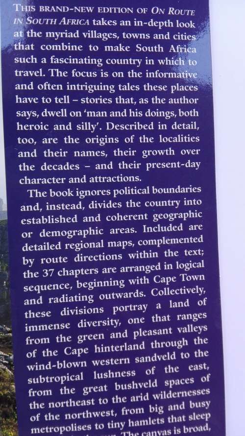 ON ROUTE IN SOUTH AFRICA A Region by Region Guide   B P J ERASMUS