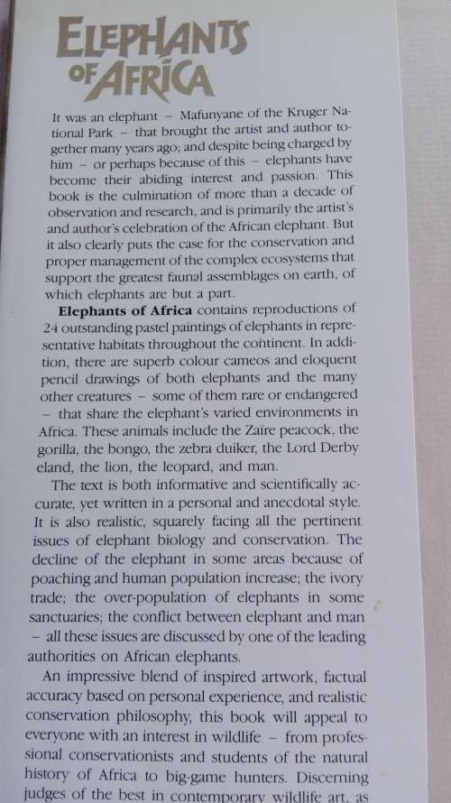 ELEPHANTS OF AFRICA PAUL BOSMAN AND ANTHONY HALL MARTIN with Foreword by Anton Rupert