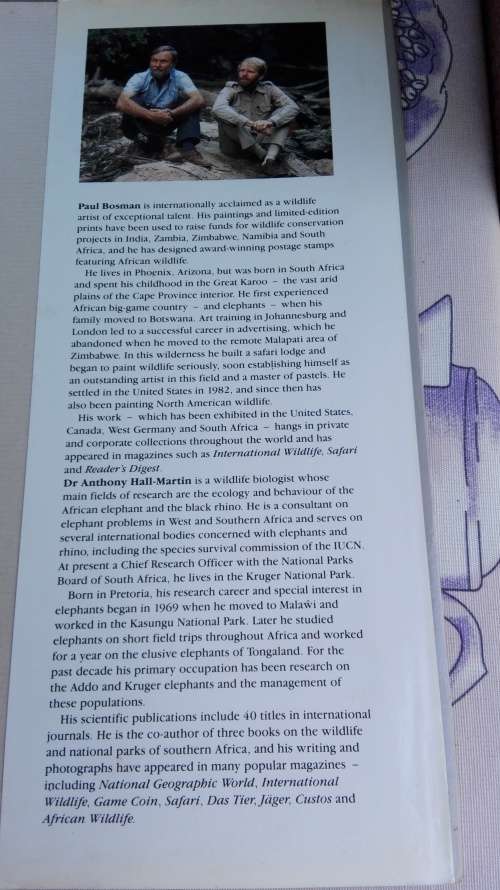 ELEPHANTS OF AFRICA PAUL BOSMAN AND ANTHONY HALL MARTIN with Foreword by Anton Rupert