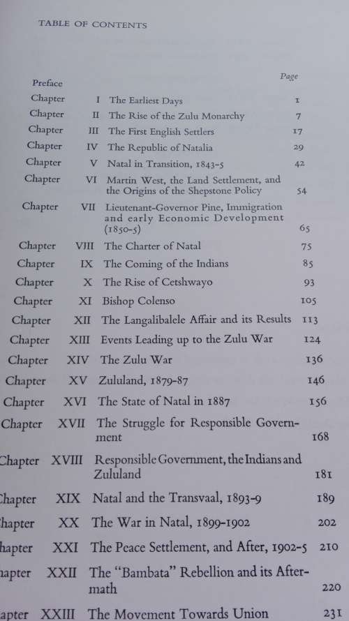 A HISTORY OF NATAL EDGAR H BROOKES and COLIN DE B WEBB