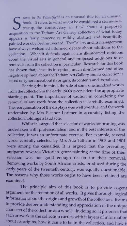 STORM IN THE WHEATFIELD The Tatham Art Gallery Collection 1903 to 1974 BRENDAN BELL