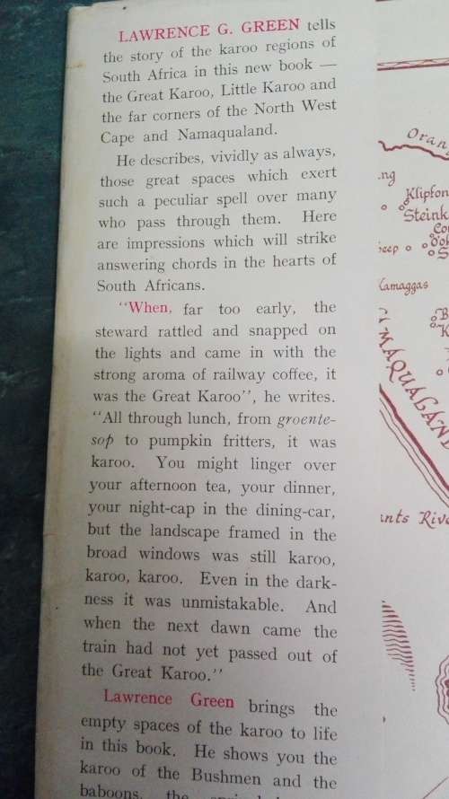 KAROO LAWRENCE G GREEN First Edition 1955