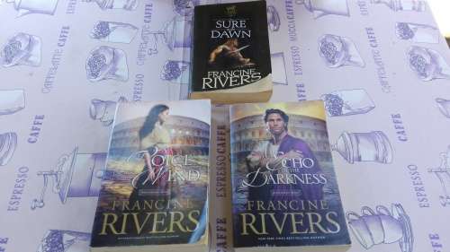 3 Books by FRANCINE RIVERS ; Voice in the Wind plus As Sure as the Dawn plus Echo in the Darkness