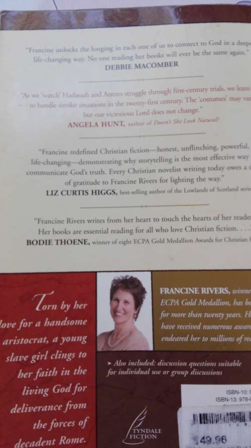 3 Books by FRANCINE RIVERS ; Voice in the Wind plus As Sure as the Dawn plus Echo in the Darkness