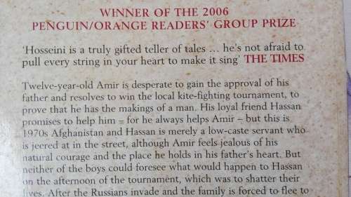 2 Books  The KITE RUNNER plus AND THE MOUNTAINS ECHOED by KHALED HOSSEINI ,