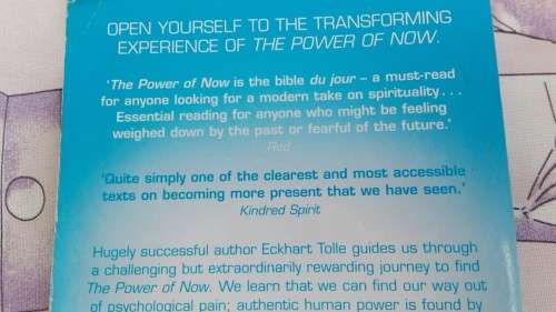 The Power of Now ;  A Guide to Spiritual Enlightenment ECKHART TOLLE