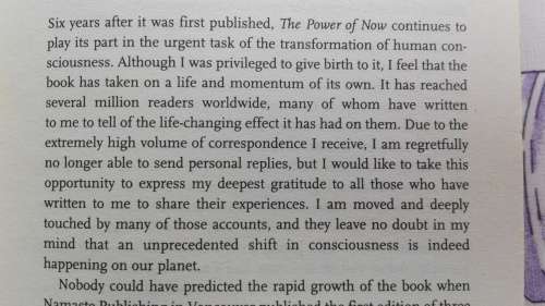 The Power of Now ;  A Guide to Spiritual Enlightenment ECKHART TOLLE